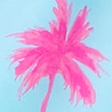 blue palm pattern