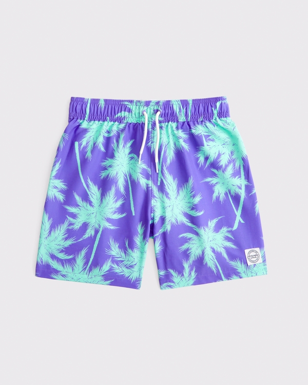 swim trunks, Purple Palm Tree view 1