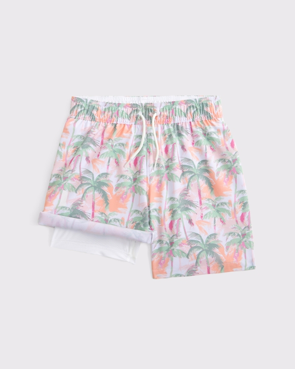 swim trunks, Light Pink Pattern view 2