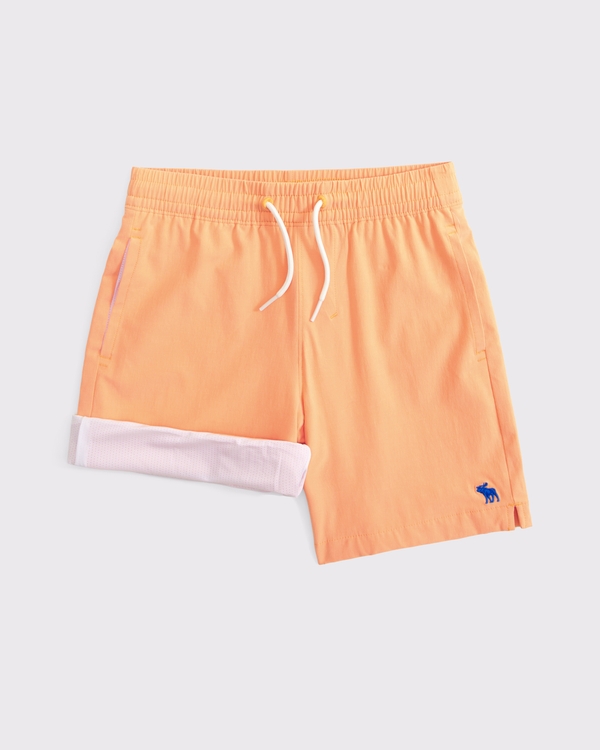 a&f hybrid swim trunks, Cantaloupe view 2