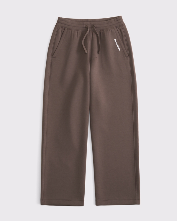 ypb neoknit baggy open-hem sweatpant, Ash Brown view 2