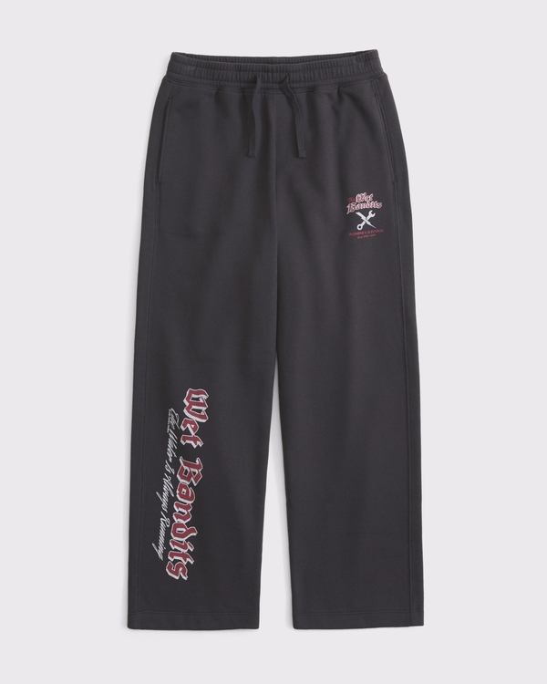 home alone baggy open-hem sweatpant