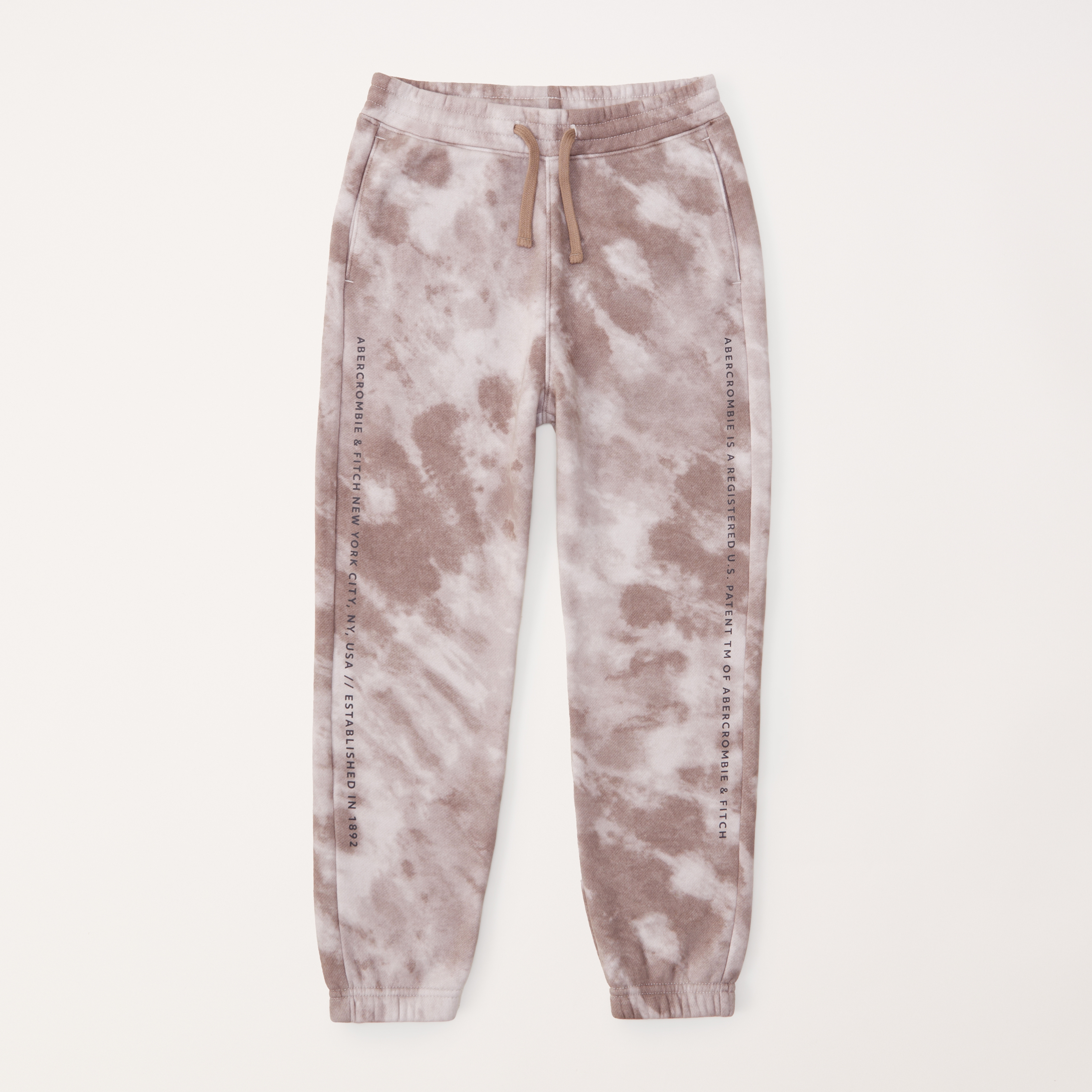 boys tie dye multi logo joggers boys matching sets Abercrombie