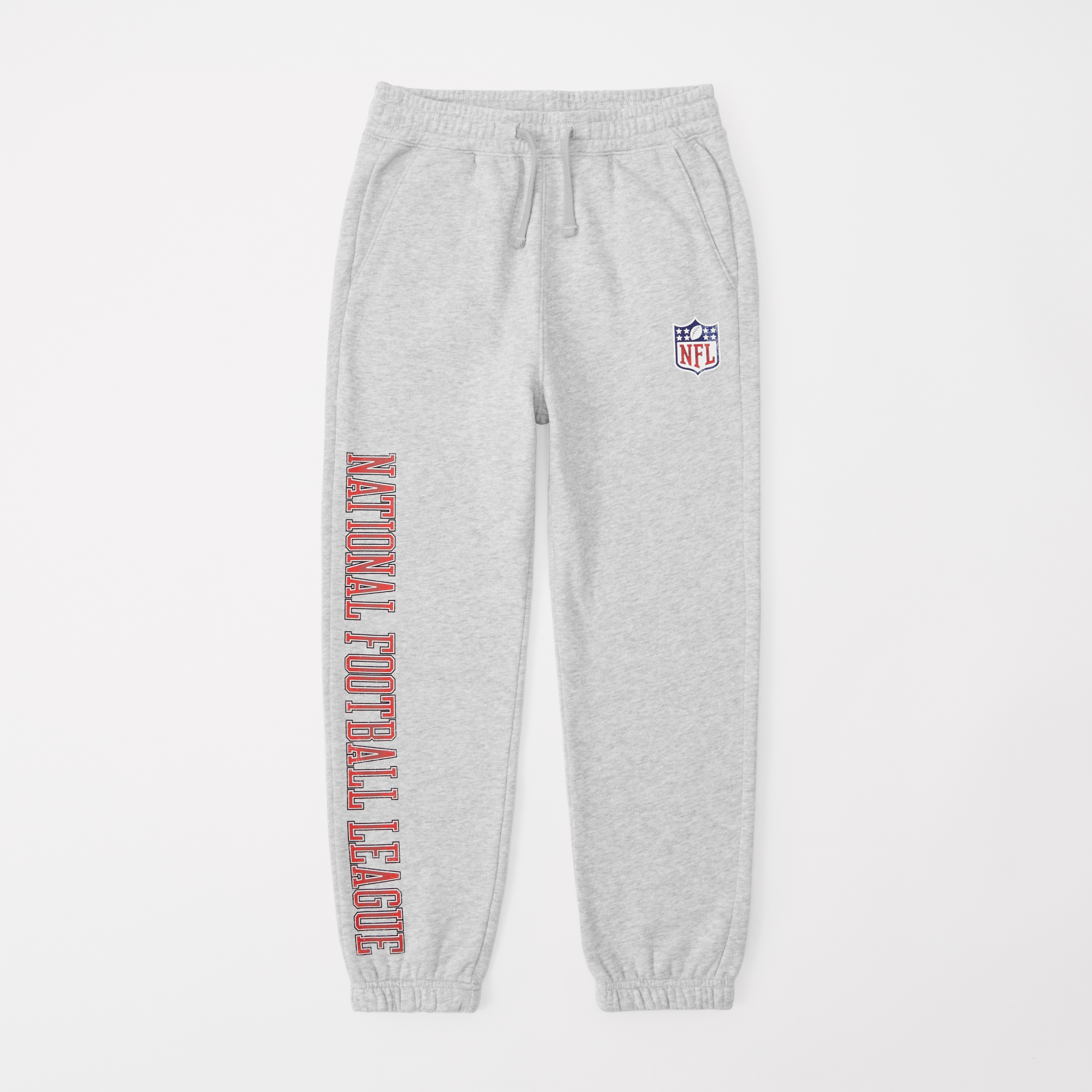 Abercrombie & Fitch Kids' Nfl Graphic Easy-fit Sweatpants In Gray