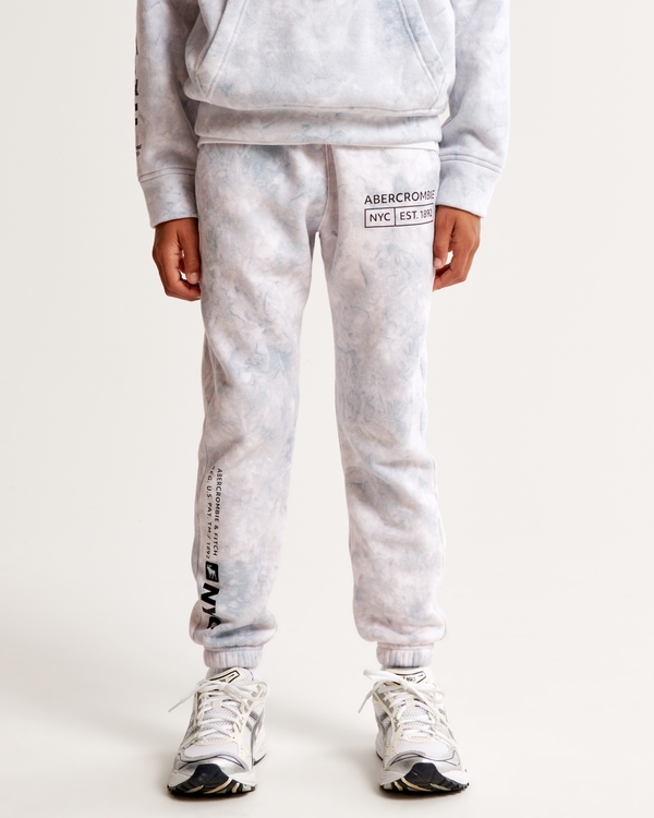 multi logo joggers