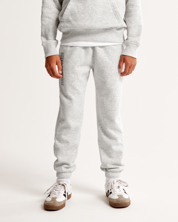 logo easy-fit sweatpants, Light Grey
