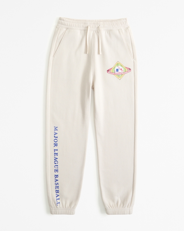 mlb graphic easy-fit sweatpants, Tan