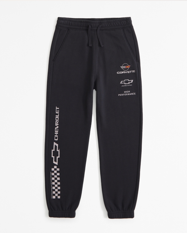 corvette graphic easy-fit sweatpants, Dark Grey