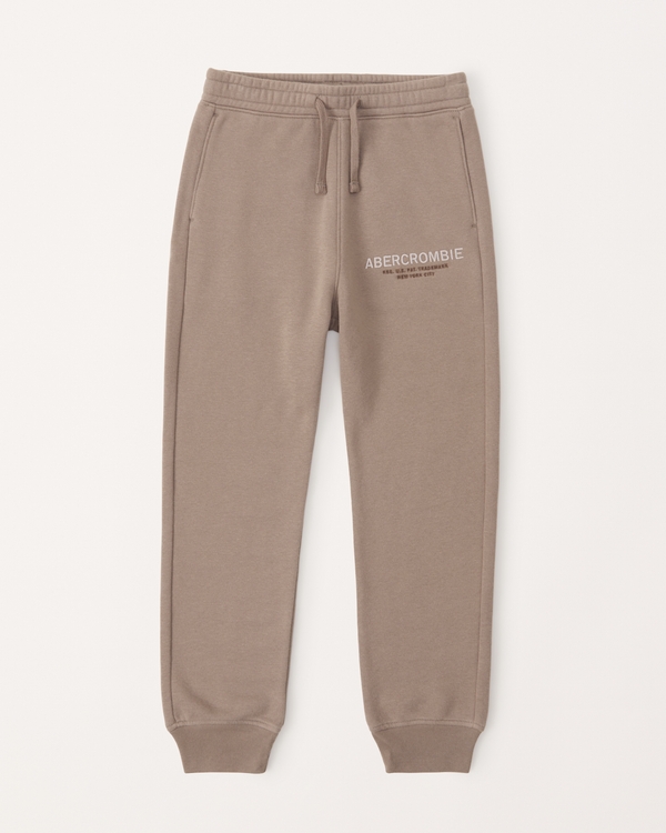 Dressy joggers - Brown - Kids