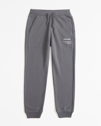 boys logo label joggers boys bottoms Abercrombie