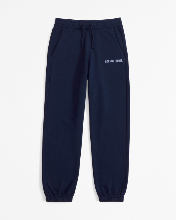 logo loose sweatpants, Deep Blue