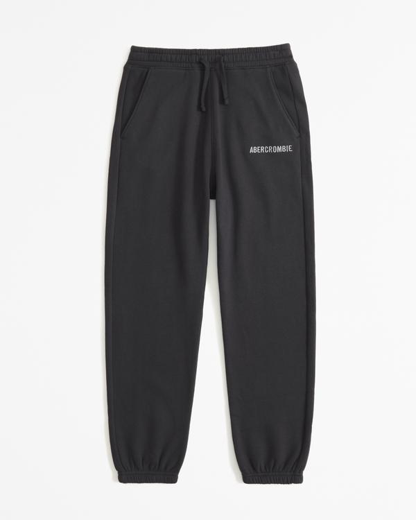 logo loose sweatpants, Dark Grey