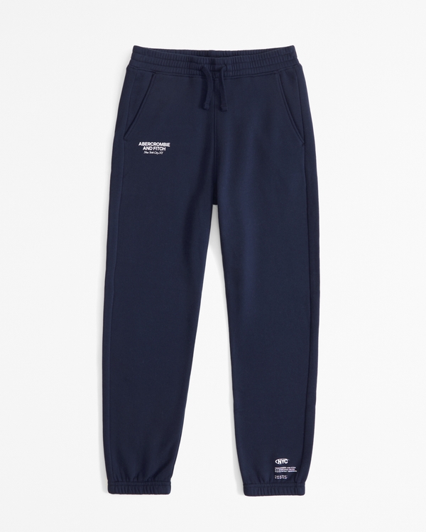 multi logo joggers, Deep Blue