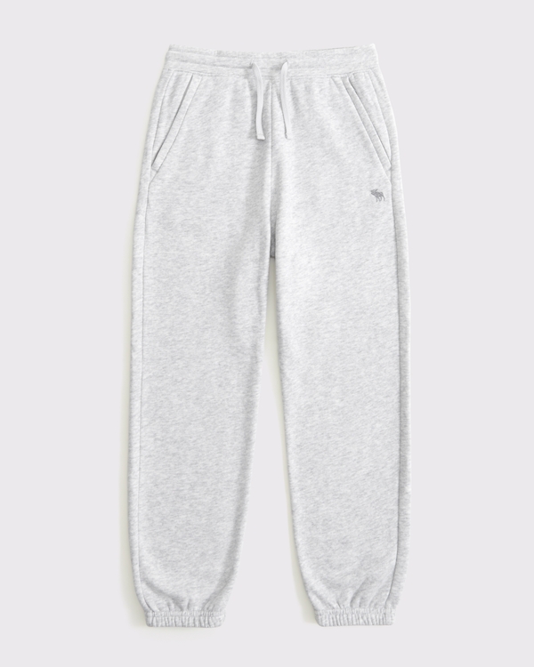 essential icon zipper joggers, Light Gray view 1
