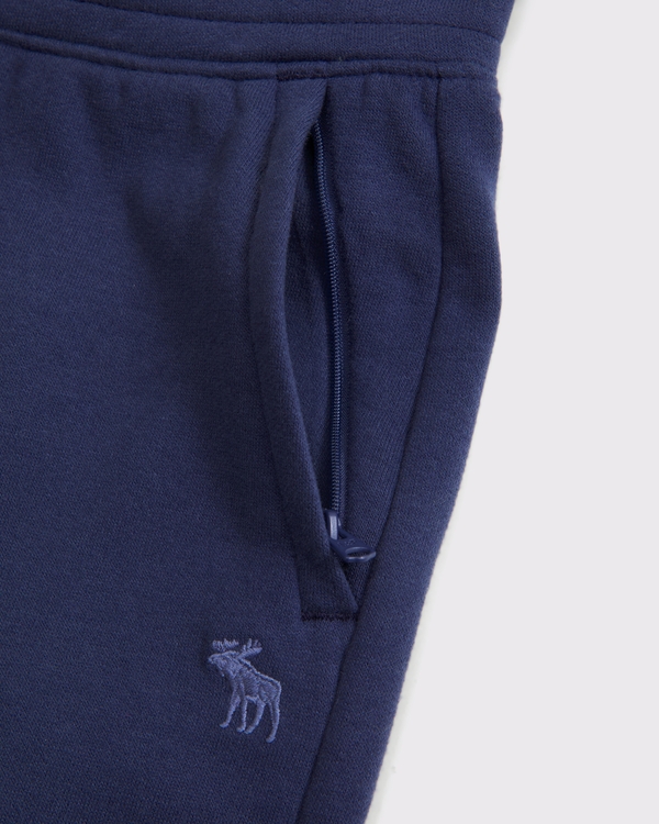 essential icon zip pocket sweatpant, Navy view 2