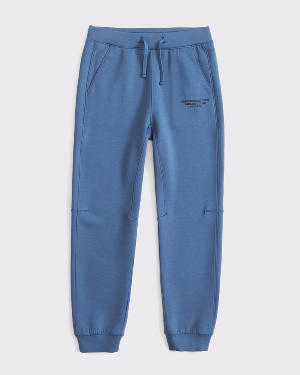 ypb neoknit logo joggers, Blue view 1