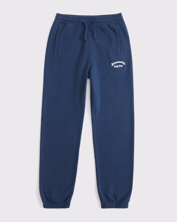 abercrombie golf club loose cinched sweatpants, Navy view 1