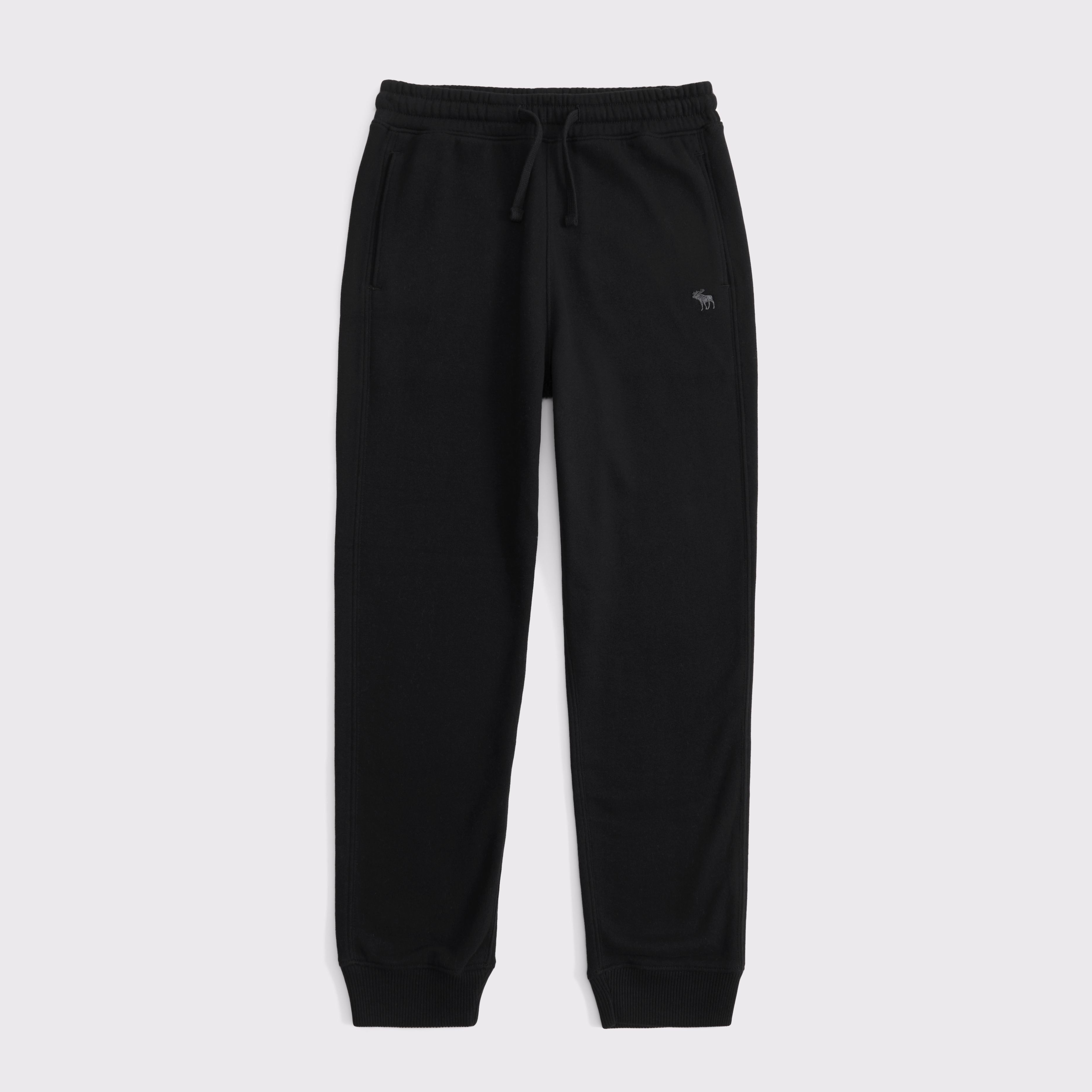 Abercrombie & Fitch Kids' Essential Icon Joggers In Black