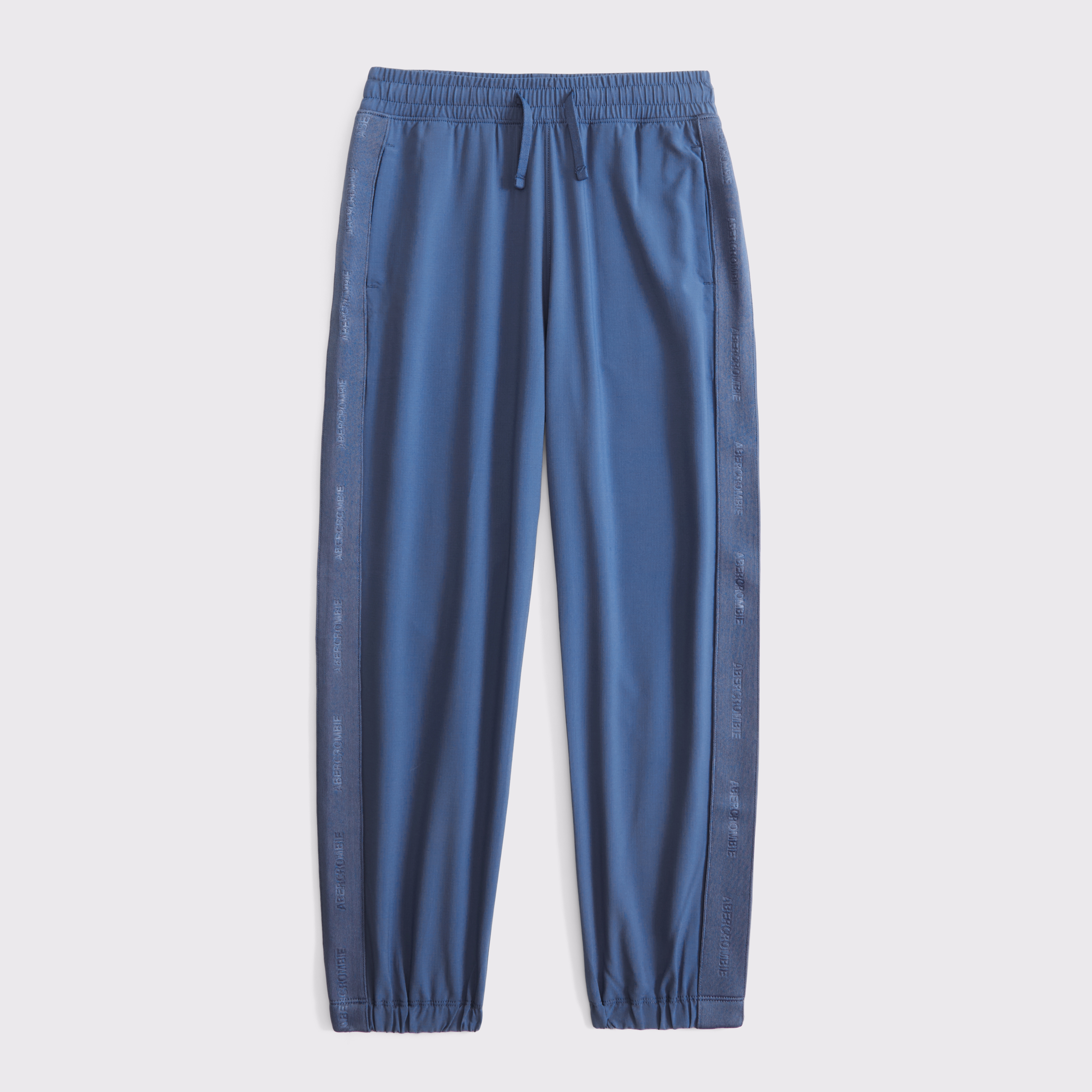 Abercrombie & Fitch Kids' Ypb Logo Tape Sweatpants In Blue
