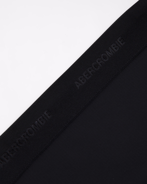 ypb logo tape sweatpants, Black view 2