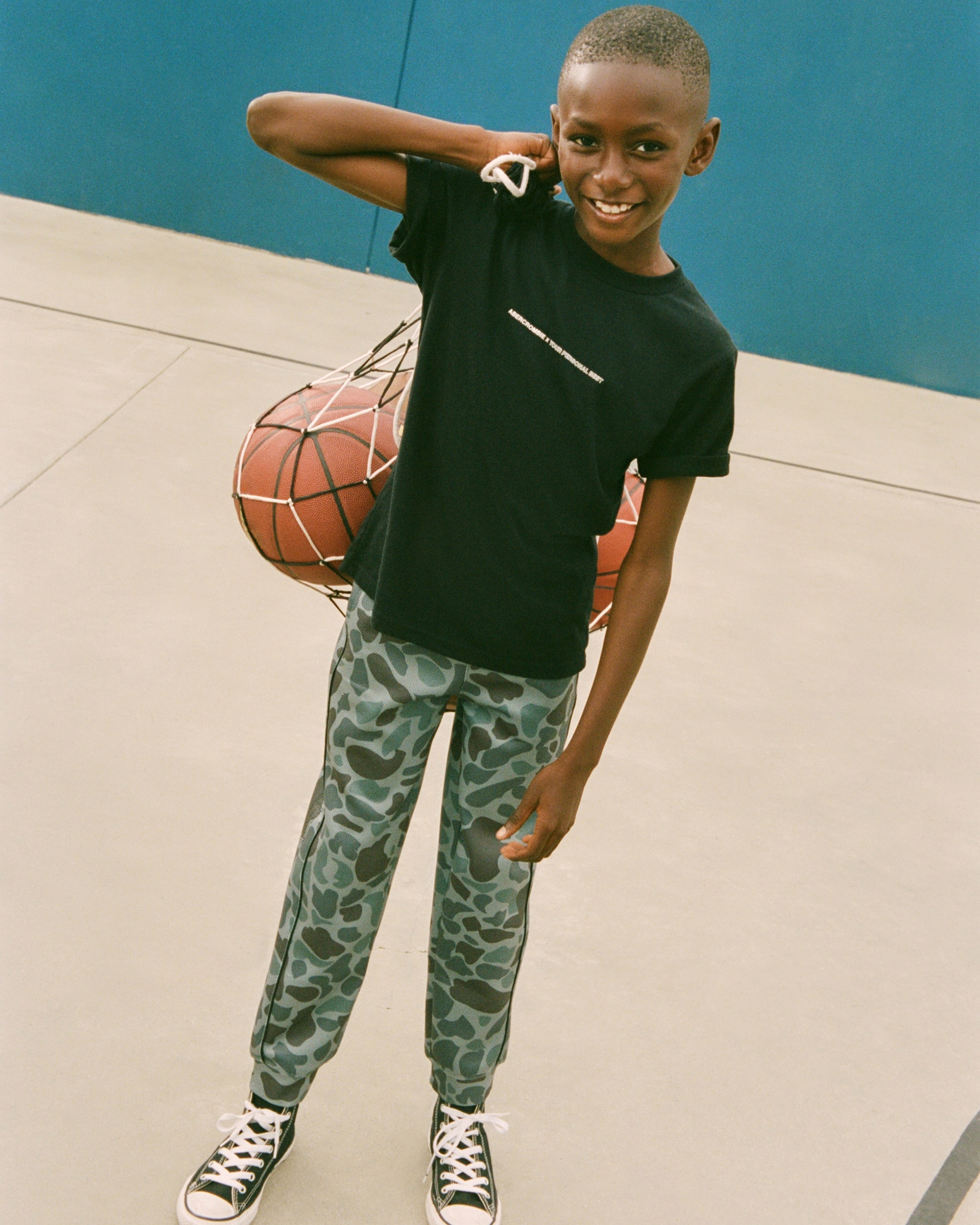 Abercrombie & Fitch Kids' Ypb Textured Joggers In Green