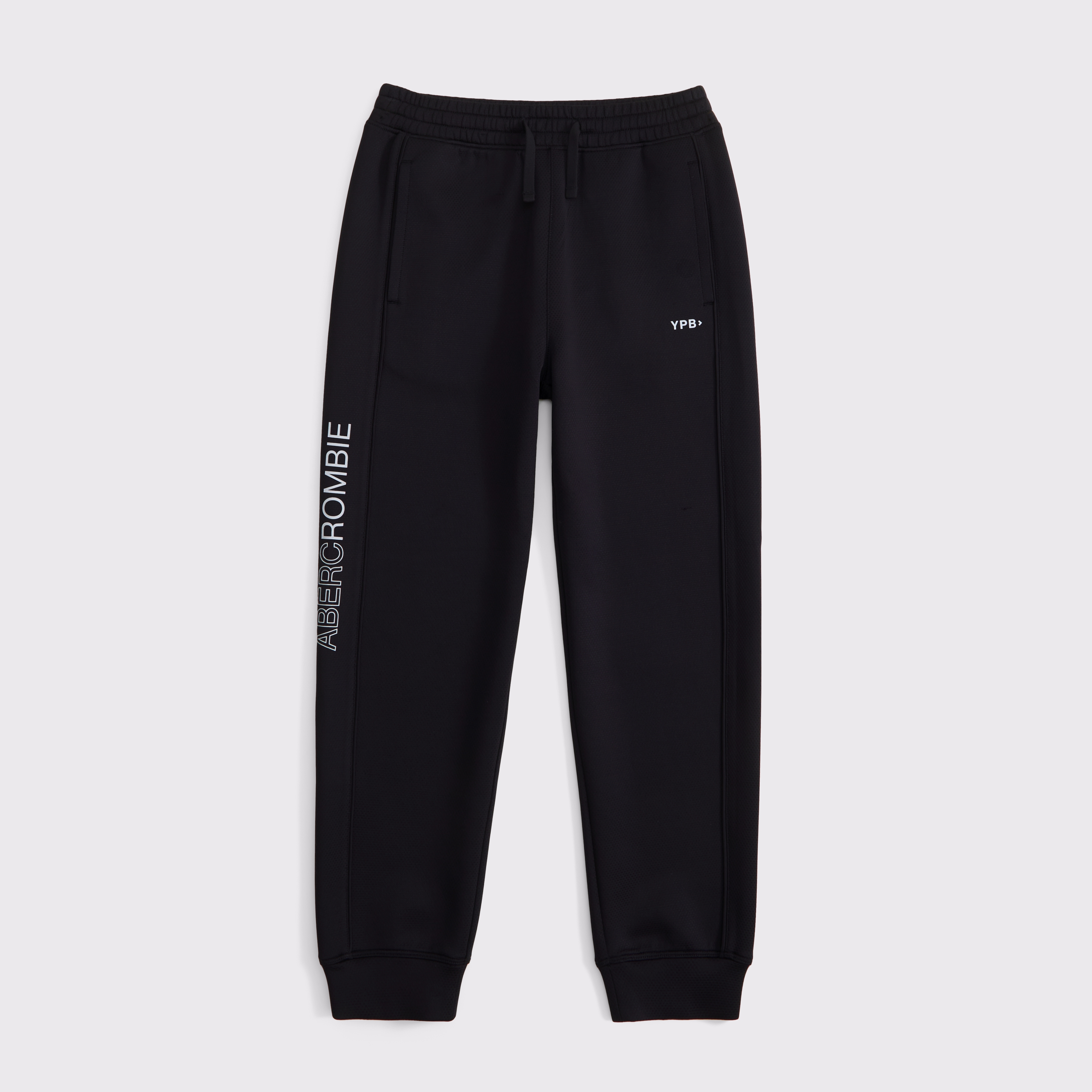 Abercrombie & Fitch Kids' Ypb Textured Joggers In Black