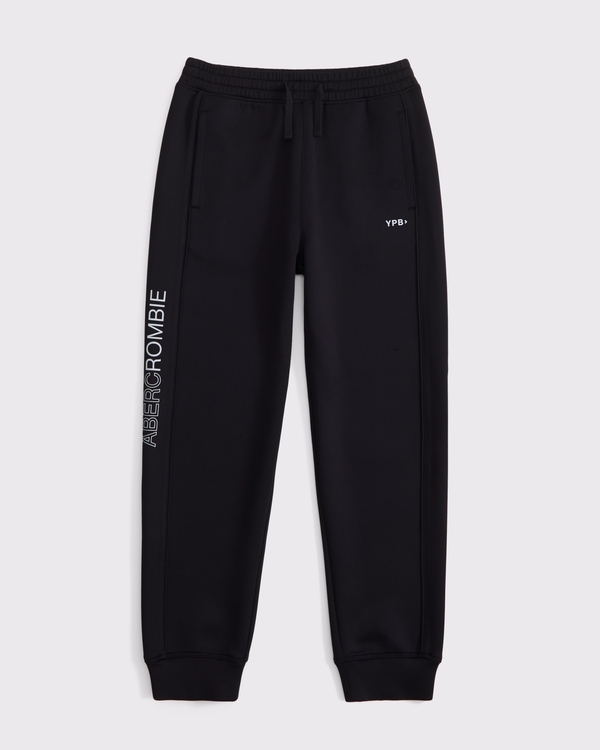 ypb textured joggers, Black view 1