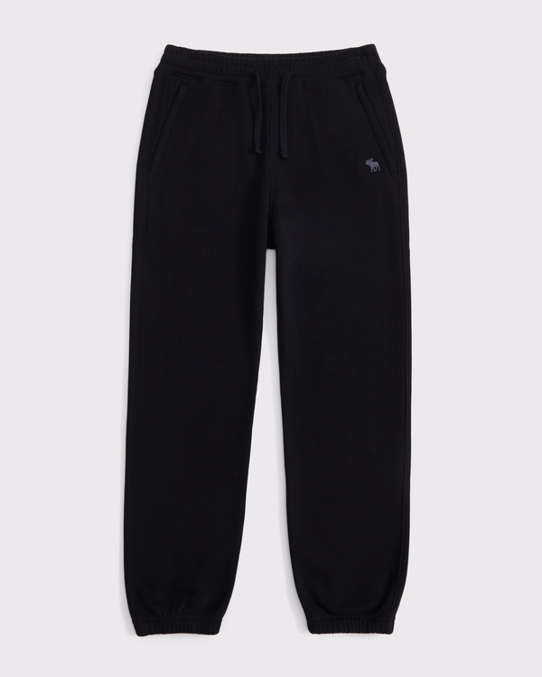 essential icon zip pocket sweatpants, Black view 1