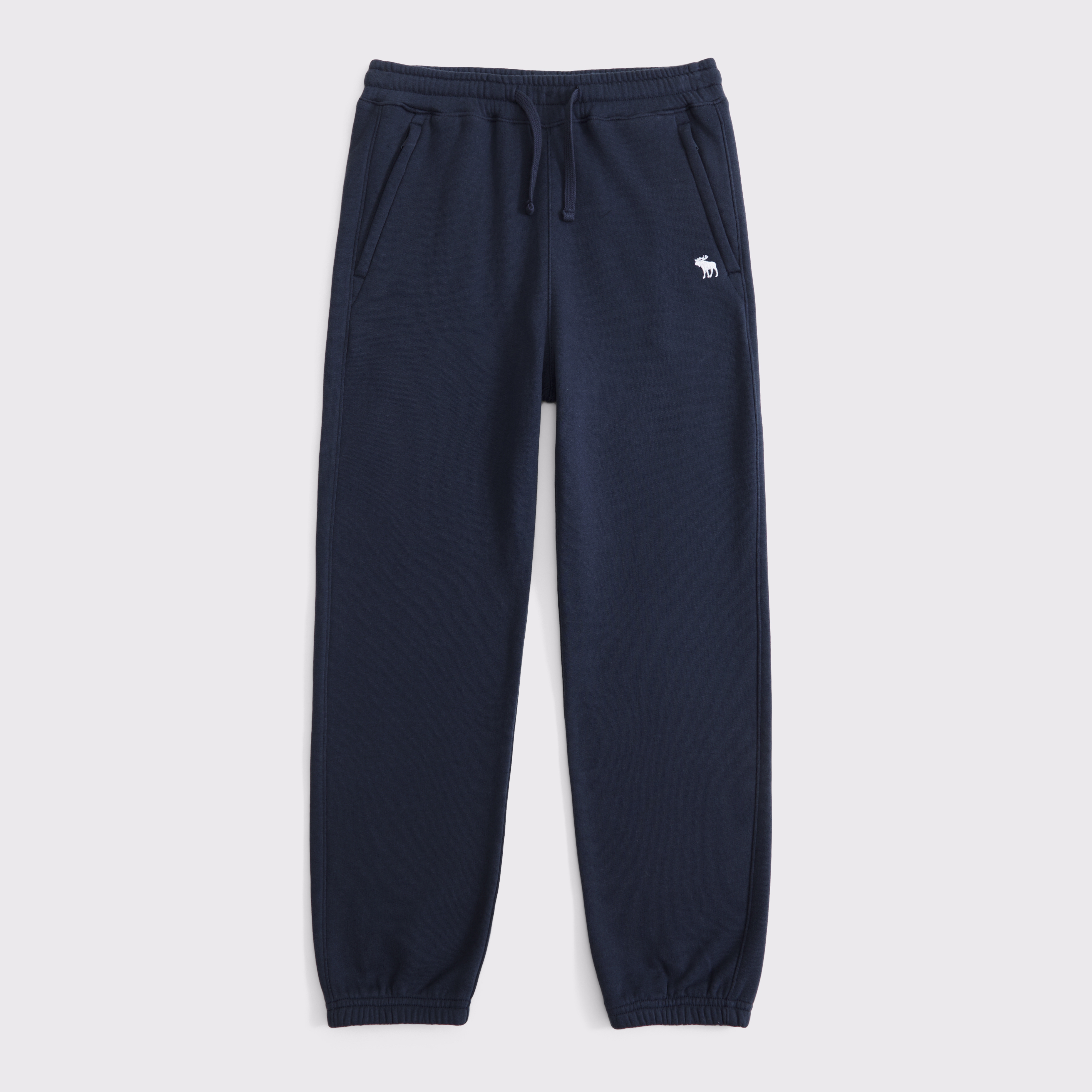 Abercrombie & Fitch Kids' Essential Icon Zip Pocket Sweatpants In Blue
