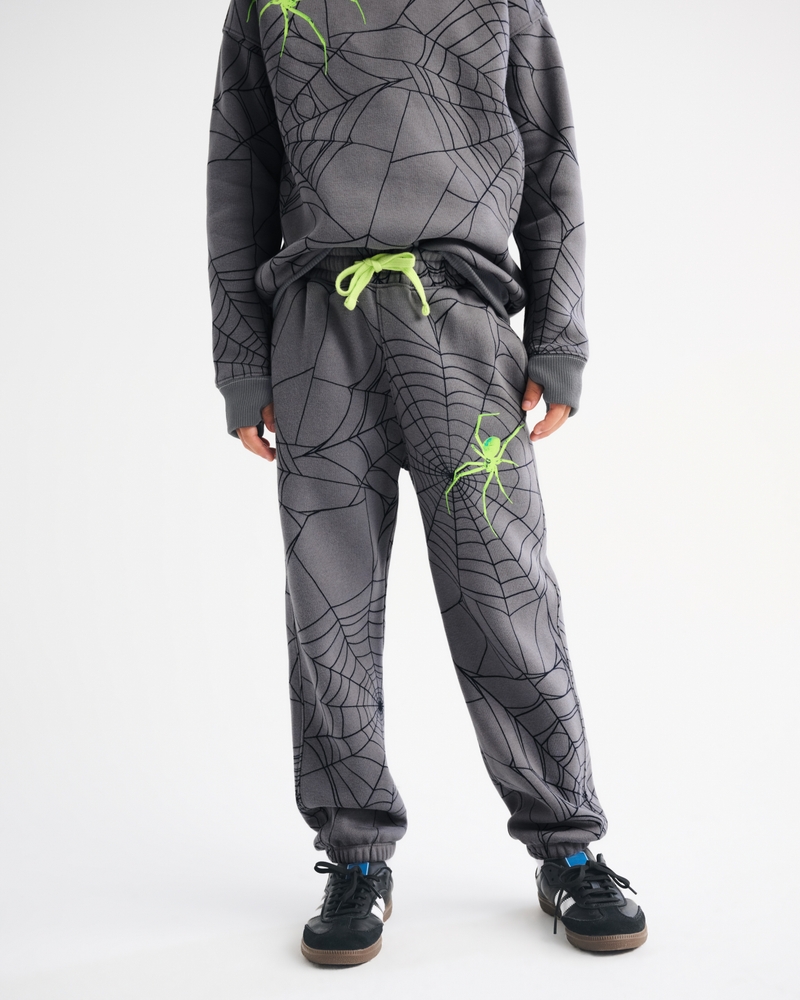 spooky glow-in-the-dark sweatpants