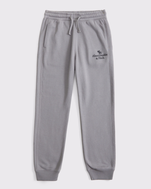 logo joggers, Gris view 1