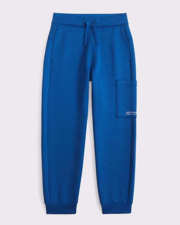 ypb textured utility joggers, Blue view 2