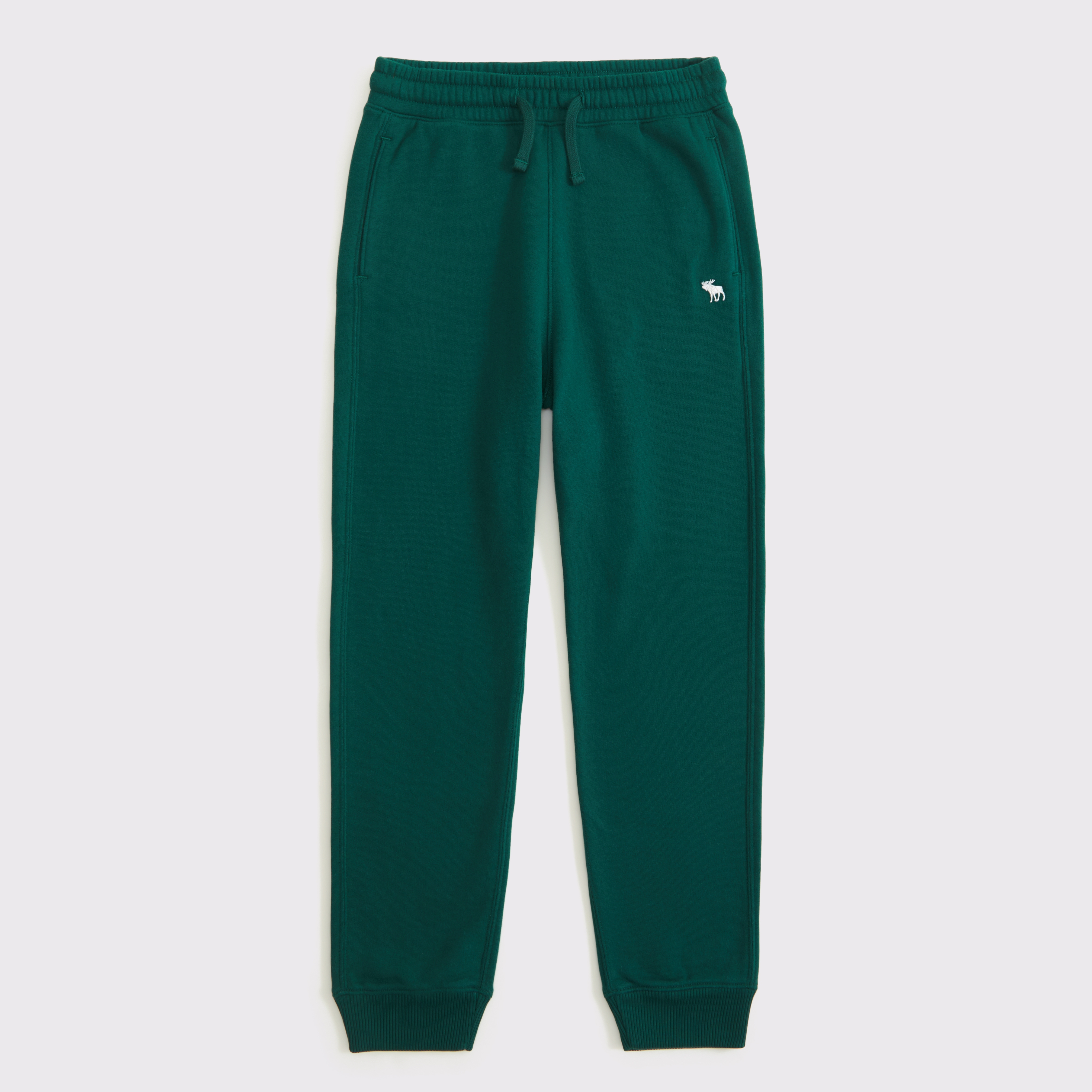Abercrombie & Fitch Kids' Essential Icon Joggers In Green