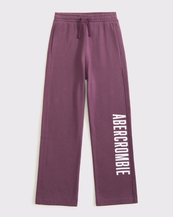logo baggy open-hem sweatpants