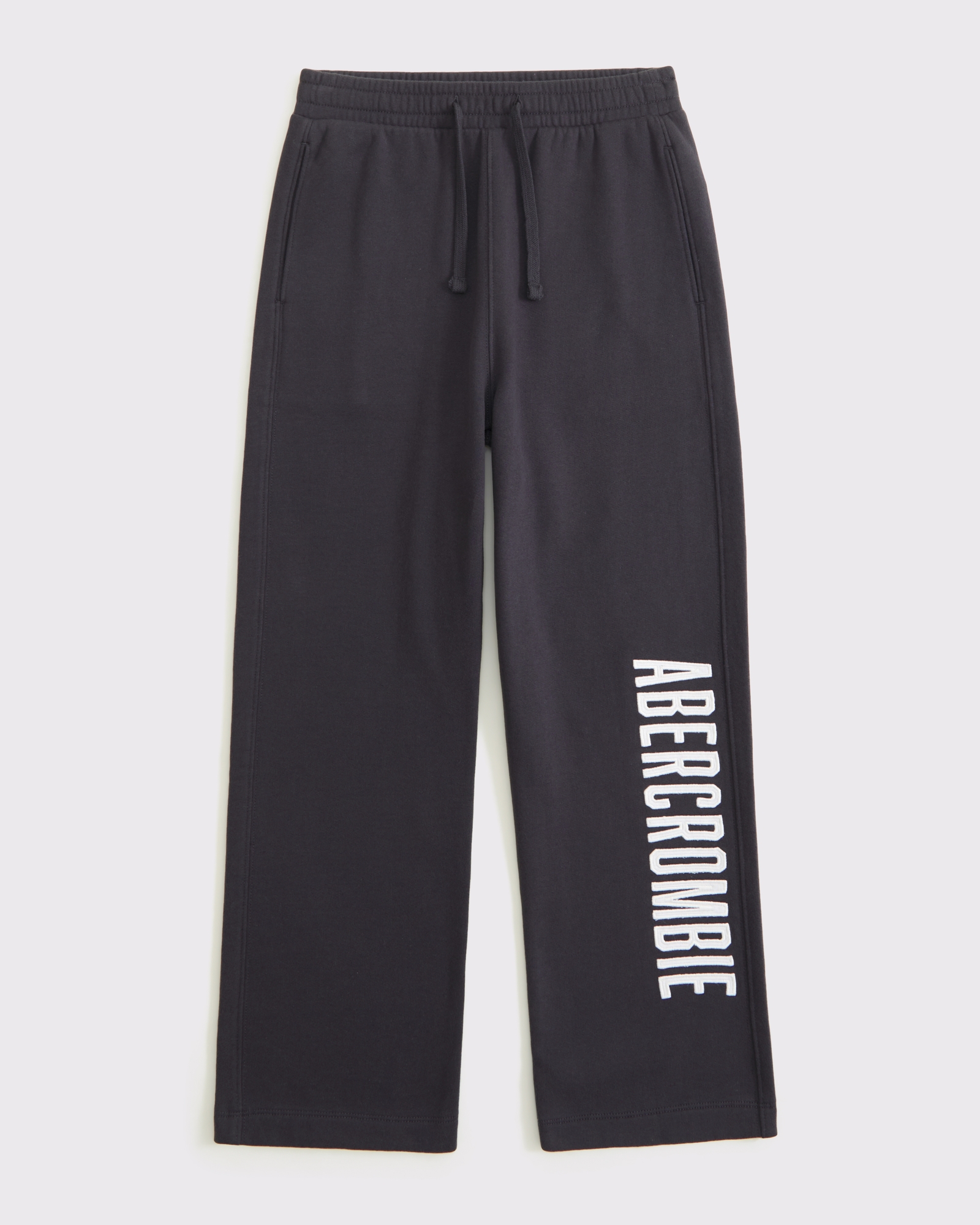 boys logo baggy open-hem sweatpants | boys bottoms | Abercrombie.com