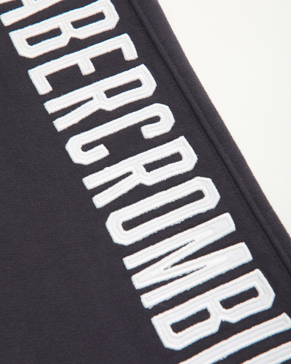 logo baggy open-hem sweatpants, Dark Gray view 2