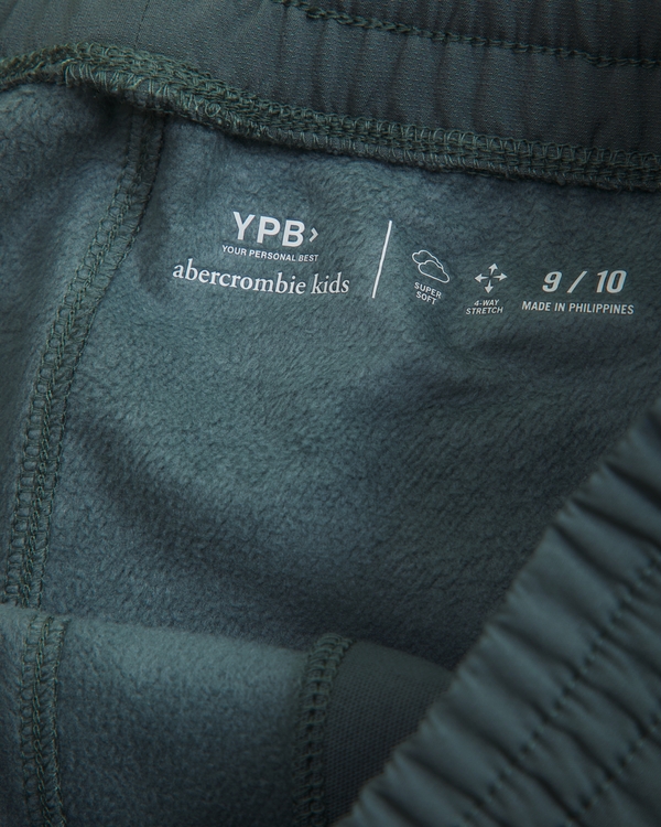 ypb cozy-lined logo tape sweatpants
