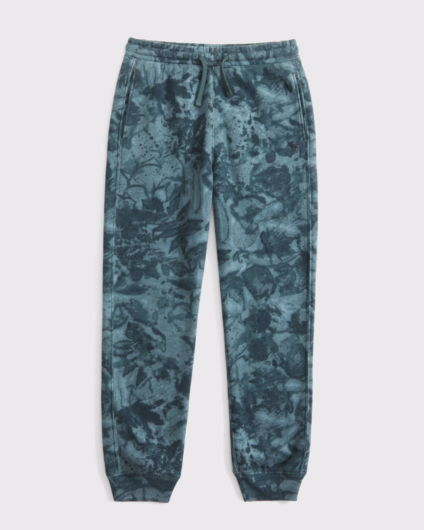 essential icon joggers, Green Camo view 1