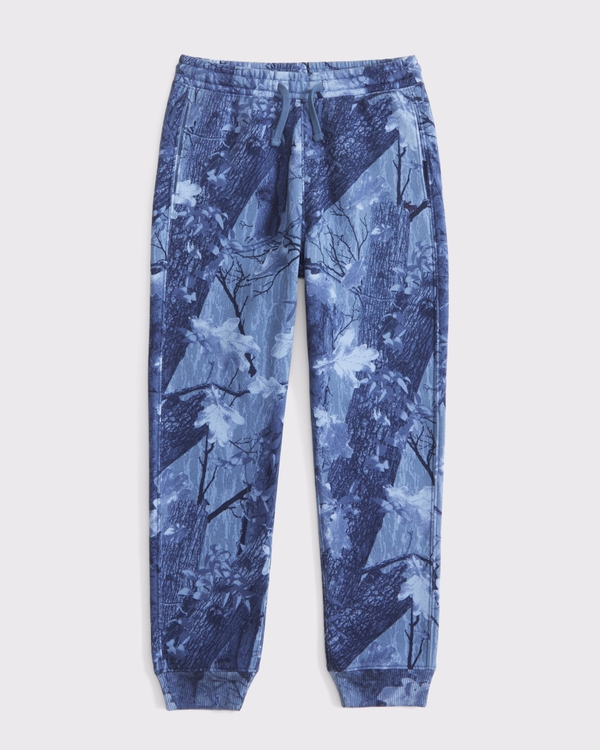 essential icon joggers, Blue Camo view 1