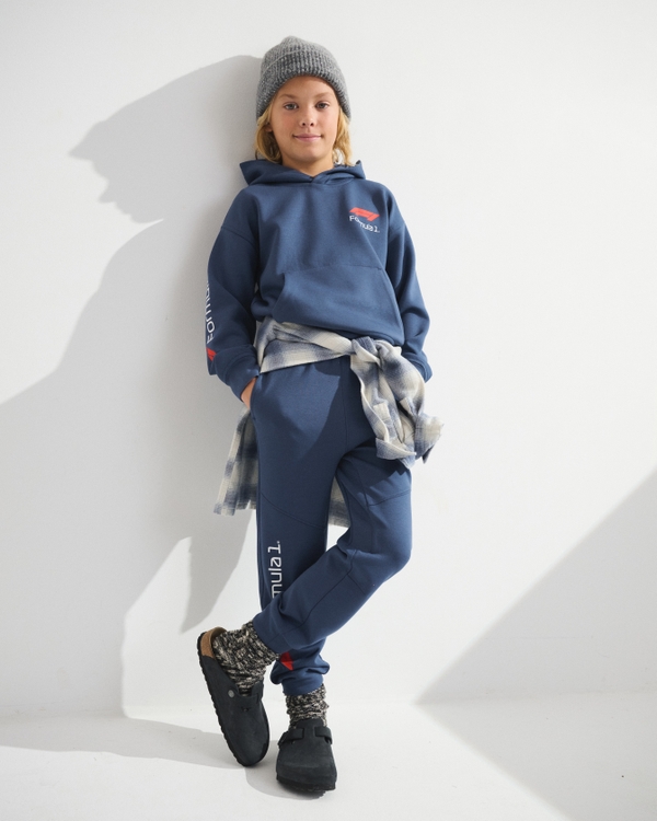 ypb neoknit formula 1 joggers, Navy view 1