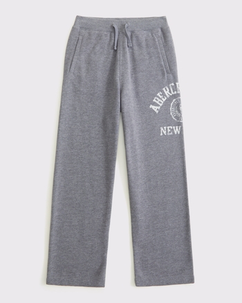 logo baggy open-hem sweatpants