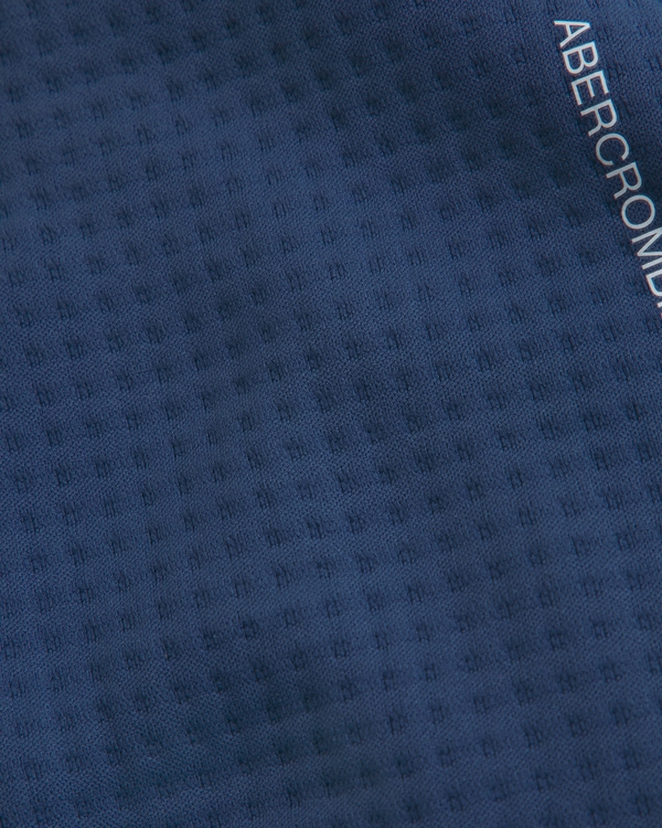 ypb textured open-hem sweatpants, Navy view 2