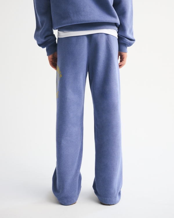 logo baggy open-hem sweatpants