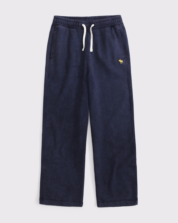 essential icon baggy open-hem sweatpant, Deep Blue view 1