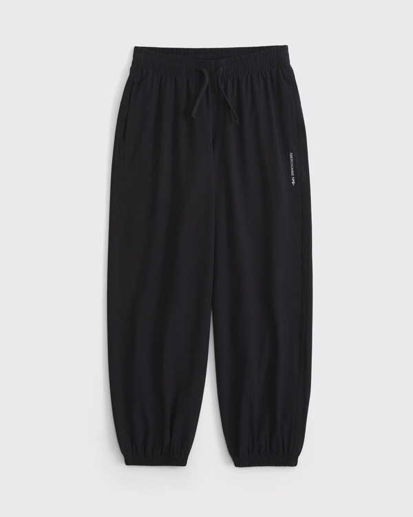 ypb baggy cinched sweatpants, Black view 1