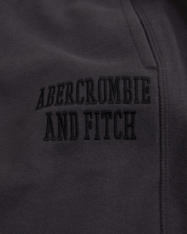 logo baggy open-hem sweatpant, Charcoal view 2