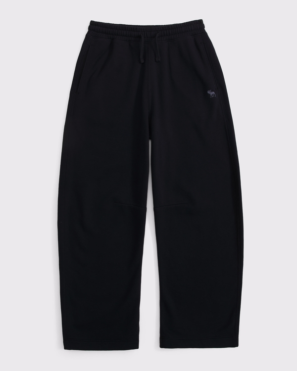 essential icon barrel sweatpants, Black view 1