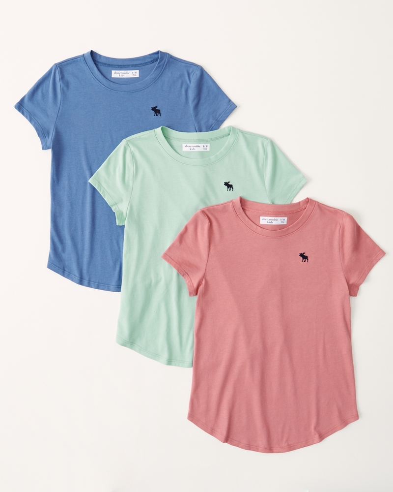 Essentials Girls 3-Pack Short Sleeve T-Shirt