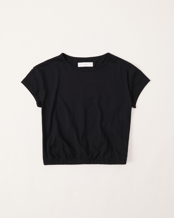 girls cinched crew tee | girls new arrivals | Abercrombie.com