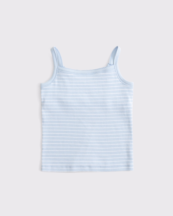 built-in bra cami, Powder Blue Stripe view 1